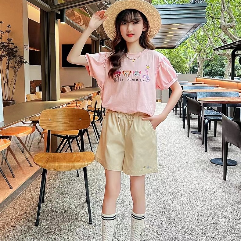 Quần Short Thể Thao Mùa Hè Phong Cách Phương Tây Hàng Mới 2023 Dễ Phối Đồ Cho Bé Gái