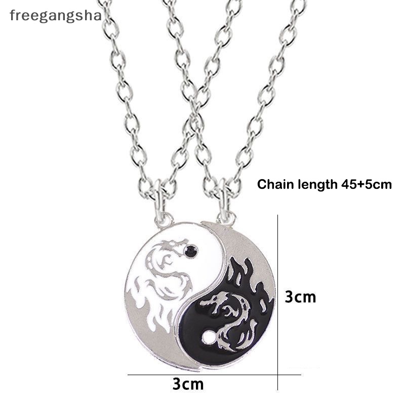 Vòng cổ Mặt Hình Rồng Và Âm Dương Thời Trang Cho Cặp Đôi