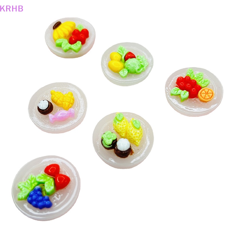 Set 10 Mô Hình Trái Cây Mini Phát Quang Trang Trí Độc Đáo Mới