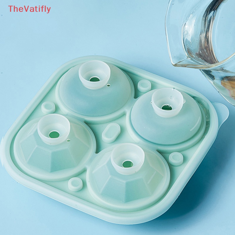 Khuôn Silicone Làm Đá Viên Hình Hoa Hồng 4 Lỗ Có Thể Tái Sử Dụng