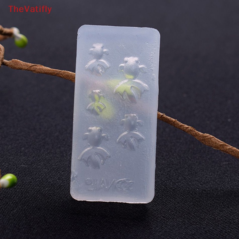 [Thevalifly] Bộ Khuôn Làm Trang Sức Bằng Nhựa Resin Hình Cá Vàng / Lá Sen Cỡ Nhỏ DIY HOT