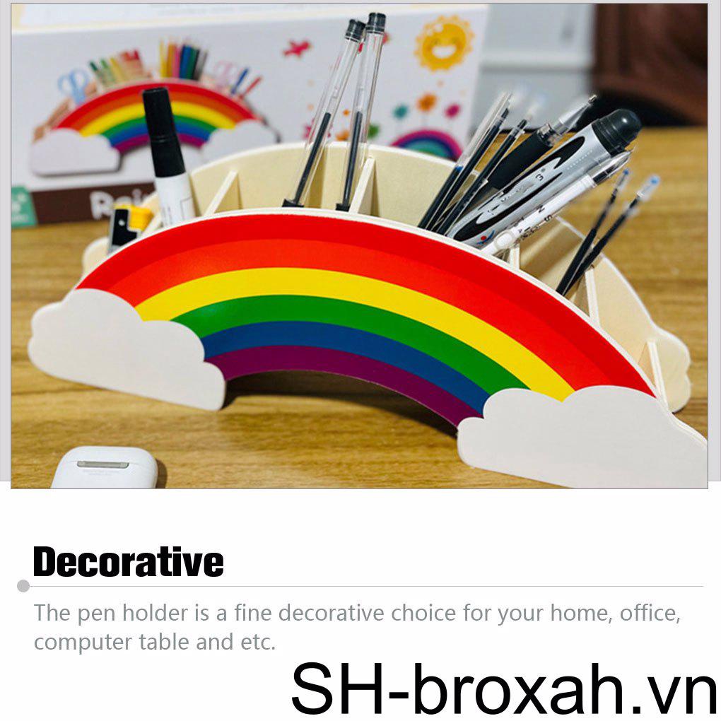 Giá Đỡ Bút Nhiều Ngăn Sắp Xếp Gọn Gàng Để Bàn Trang Trí Nhà Cửa / Trường Học