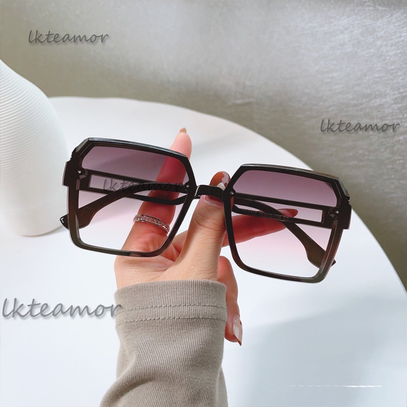 Kính Mát Gọng Vuông Bản To Phong Cách Hip hop Thời Trang Cho Nữ