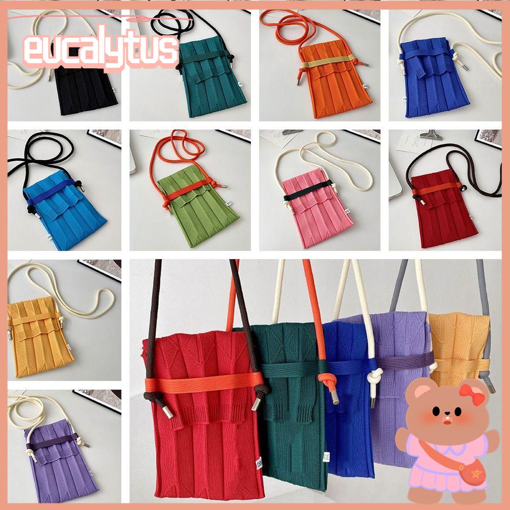 Túi Đeo Chéo Mini Dây Dài Xếp Ly Thời Trang Nữ