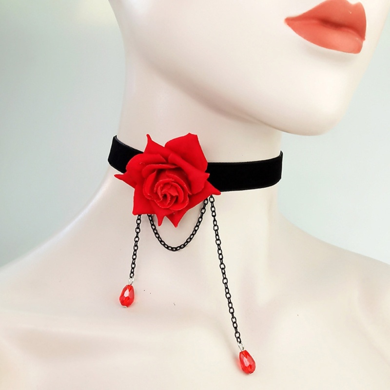 Vòng Cổ Choker Phối Tua Rua Phong Cách Gothic Thời Trang Cho Nữ