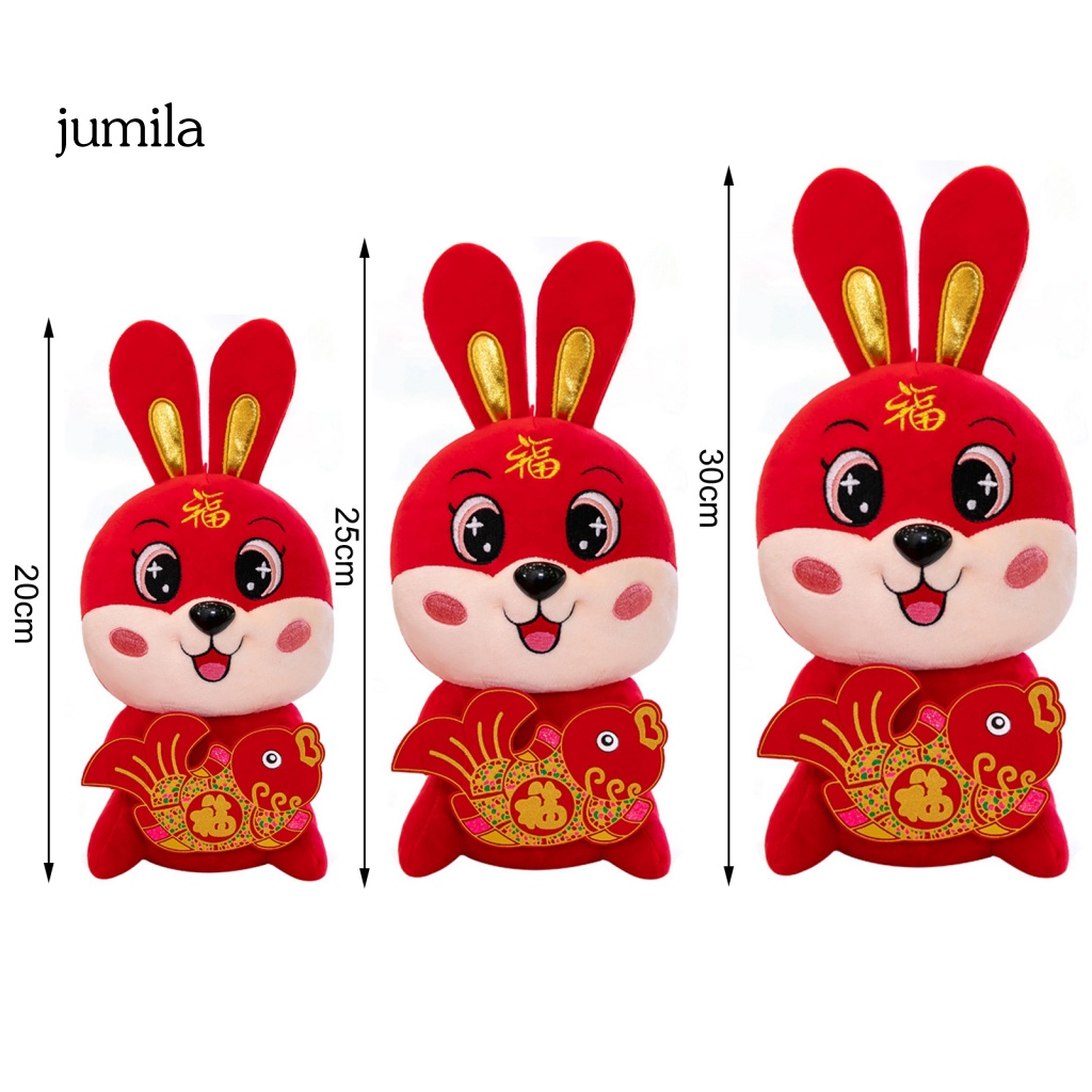 Đồ chơi nhồi bông Hình Thỏ Linh Vật Năm Mới 2023 20 / 25 / 30cm