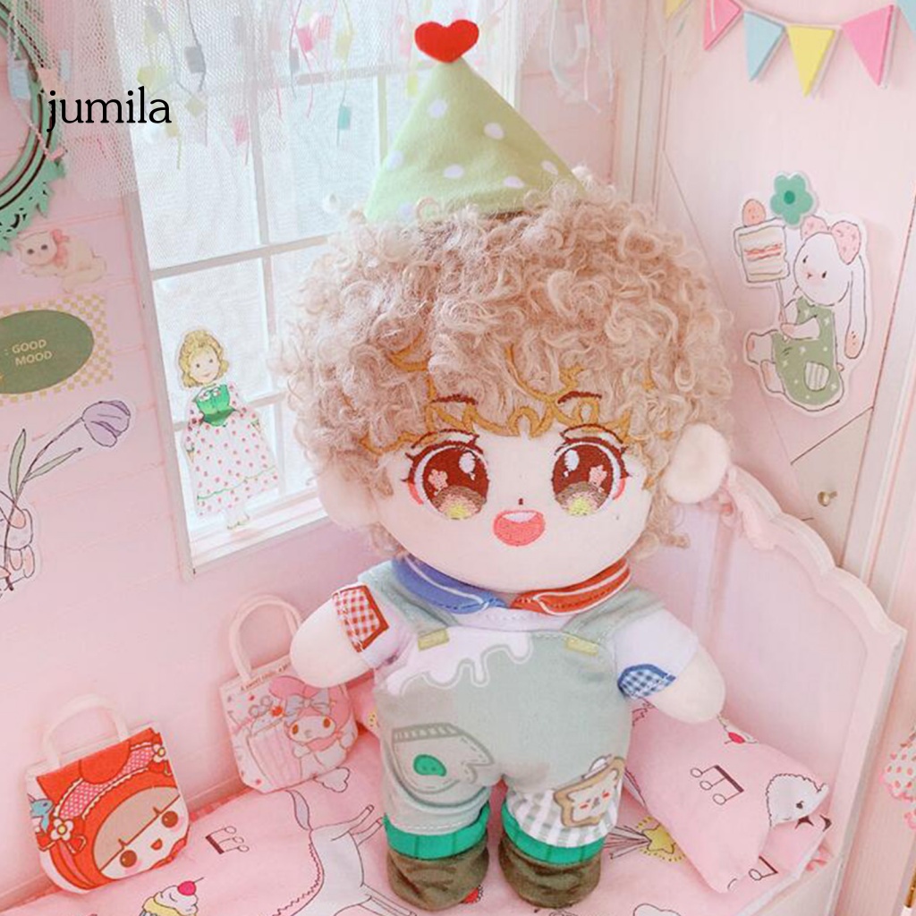 1 Bộ Quần Yếm Và Nón Cho Búp Bê Dễ Phối Đồ