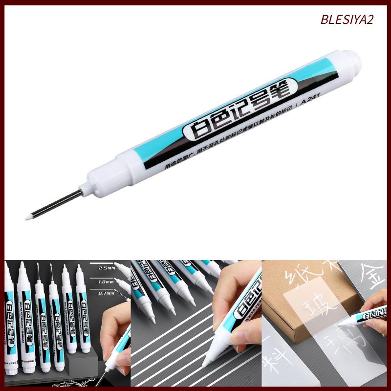 [Blesiya2] Bút Đánh Dấu Bằng Mút Xốp Vẽ Kính / Nhà Tắm Đa Năng Màu Trắng