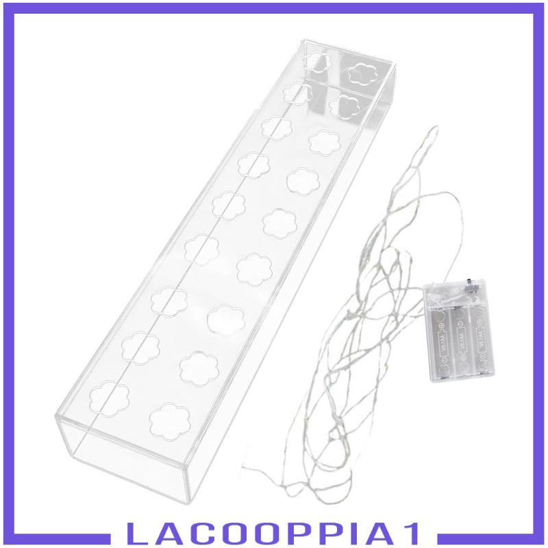 [Lacooppia1] Lọ Hoa Acrylic Trong Suốt Hình Chữ Nhật Dài Hiện Đại Cho Phòng Khách Để Bàn