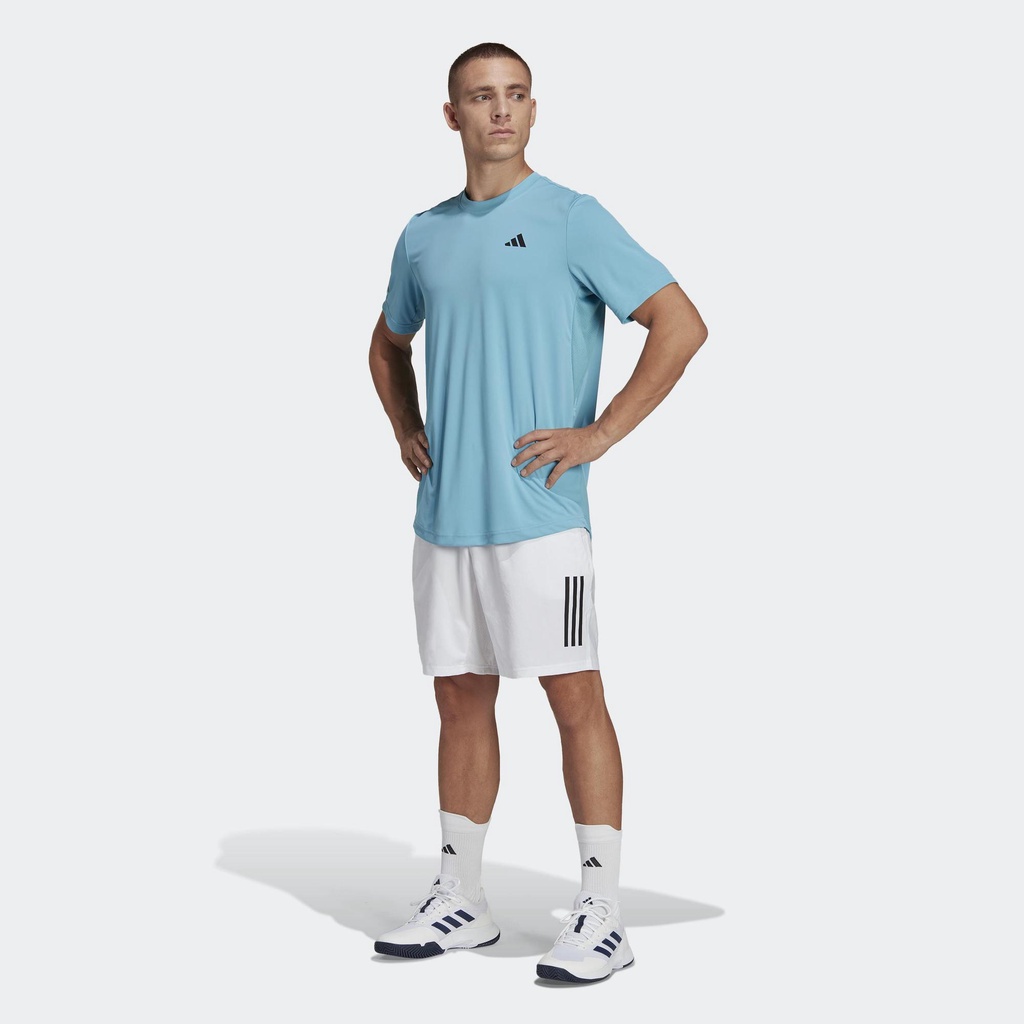 adidas Quần vợt Áo Thun Tennis 3 Sọc Club Nam Màu xanh da trời HS3263