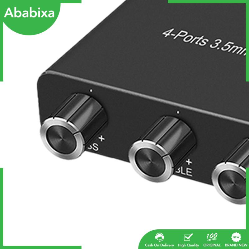 Bộ Chuyển Đổi Âm Thanh AUX 4 Cổng 1 Đầu Vào 4 Đầu Ra Cho Điện Thoại / Tai Nghe / MP3