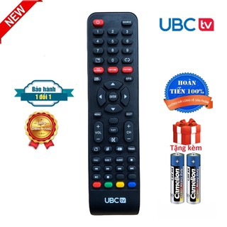 Điều khiển tivi ubc chính hãng, remote tivi ubc smart/led/lcd - tặng kèm pin