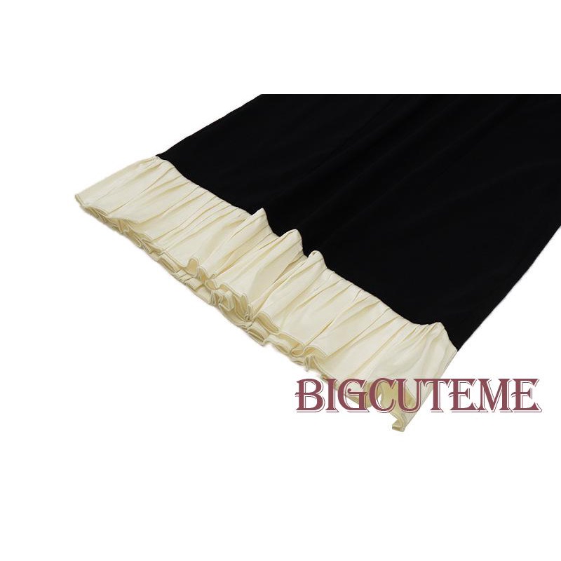 Đầm Ngắn Hai Dây Cổ Vuông Hở Lưng Màu Sắc Tương Phản Thời Trang Mùa Hè Dành Cho Nữ