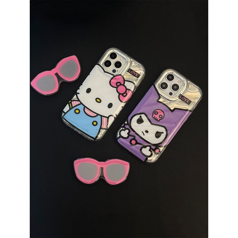 Ốp Điện Thoại Họa Tiết Hoạt Hình Sanrio Hello Kitty Dễ Thương Cho IPhone 14 13 12 11 7 8 Pro Max XS XR 8 7 14 Plus