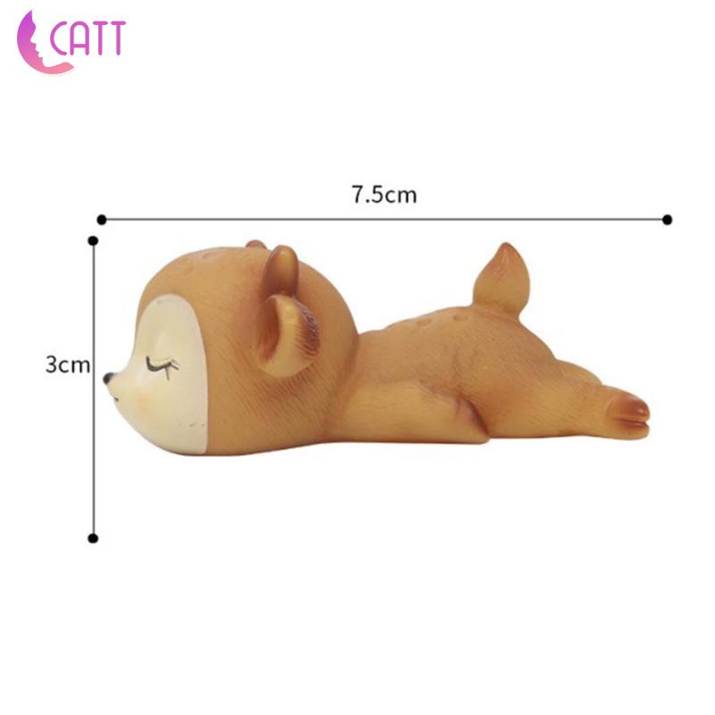 [Dadada1] Đồ Trang Trí Hình Con Hươu Cao Cổ Đang Ngủ Bằng Silicone