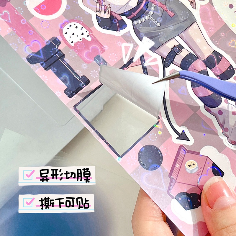 Miếng Dán Trang Trí Hình Hoạt Hình Anime Goo Phong Cách Hàn Quốc SS567