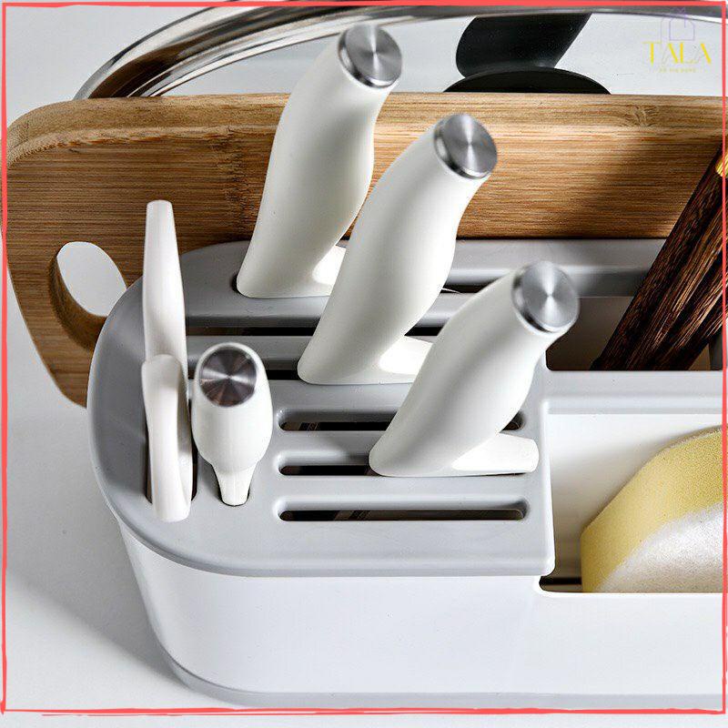 Hộp Đựng Đũa Nhựa Cao Cấp - Khay Để Dao, Thớt, Đũa - Kệ Cắm Dao, Đũa, Để Vung Đa Năng Tiện Lợi