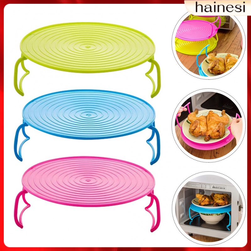 Vegetable Tray Serving Round Kitchen Dish Steamer Splatter Cover Steaming Bowls Rack Heating 3 Pcs