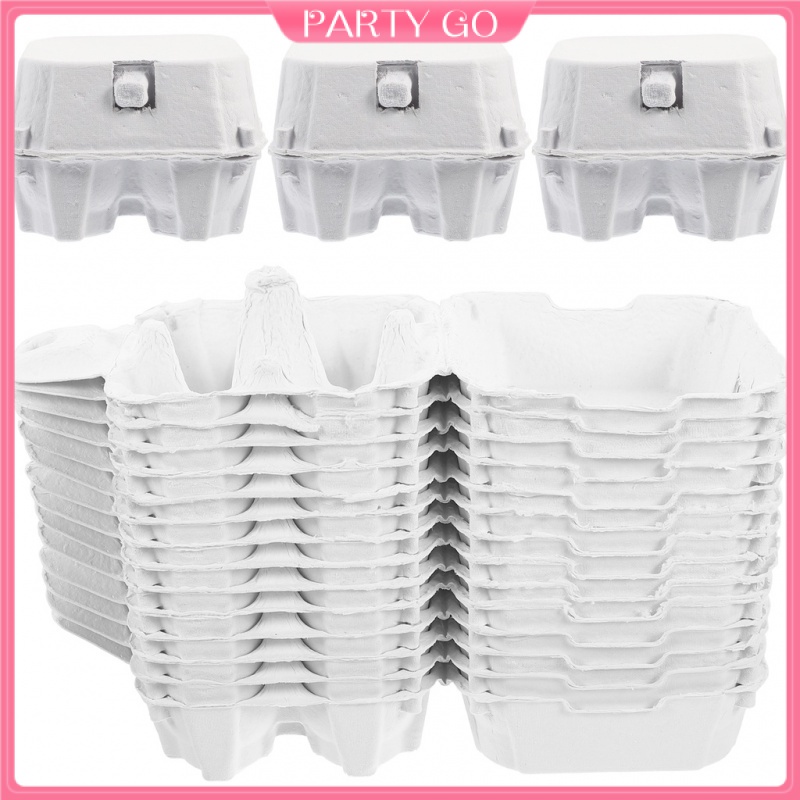 Set 50 Hộp Carton Đựng Trứng Mini Có Thể Tái Sử Dụng Cho Cắm Trại