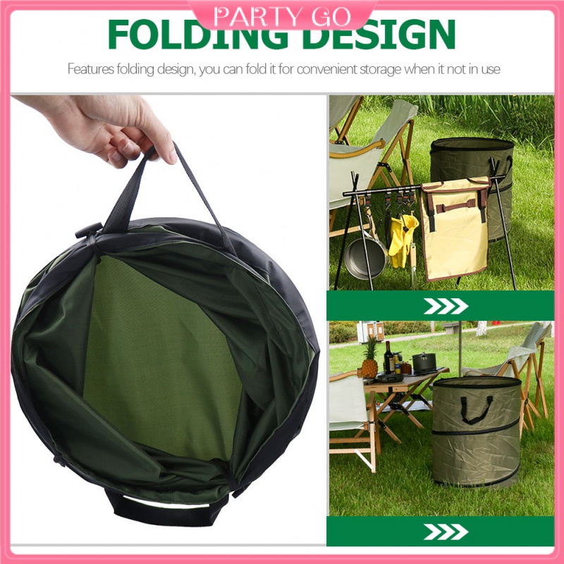 Thùng Đựng Rác Có Thể Gấp Gọn Tiện Dụng Dùng Ngoài Trời