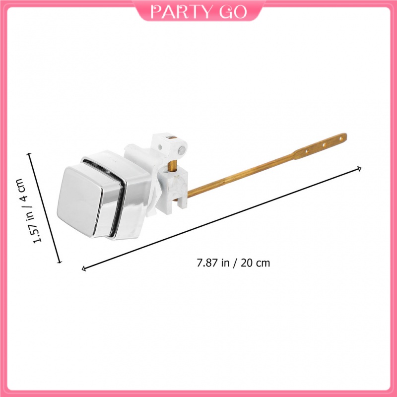 Van Xả Bồn Cầu Bằng Kim Loại Có Nút Bấm Thời Trang Cổ Điển