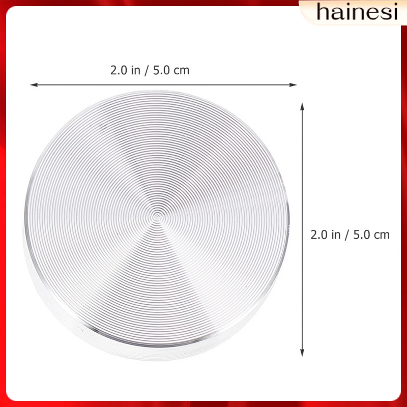 Set 4 Đĩa Tròn Bằng Nhôm Màu Bạc Gắn Kính Bánh Kem Để Bàn