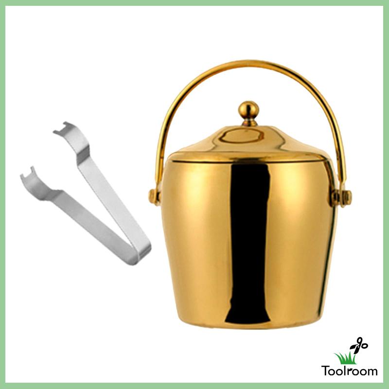 Xô Đựng Đá Hai Lớp Cách Nhiệt Dùng Cho Tiệc Nướng Bbq