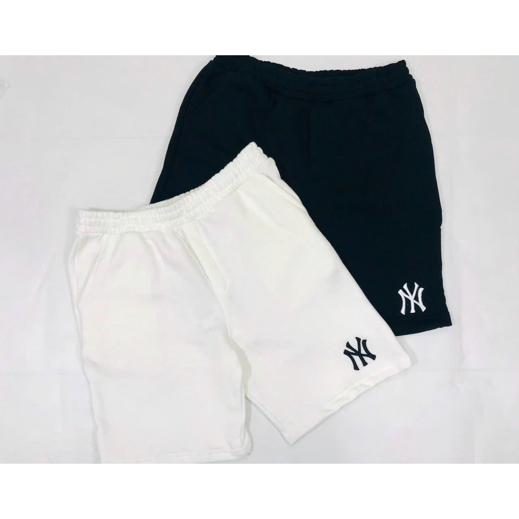 Quần Short Chất Nỉ Da Cá Form Nam Năng Động Chất Cotton Thấm Hút Mồ Hôi Thêu Logo Nổi NY