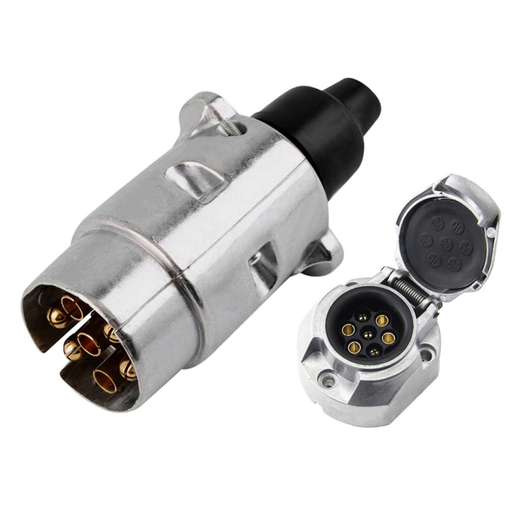 Set 2 Đầu Nối Phích Cắm EU 12V 7 Pin E7V7 Chuyên Dụng Cho Xe Hơi