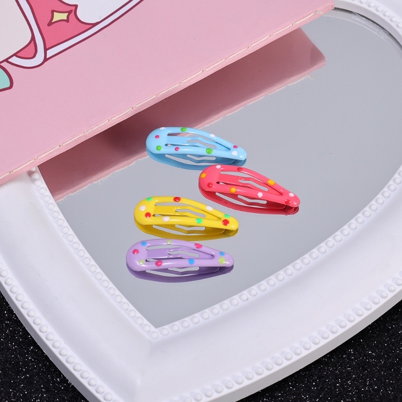 Kẹp Tóc Hình Giọt Nước Nhiều Màu Sắc Ngọt Ngào Dễ Thương Cho Bé Gái