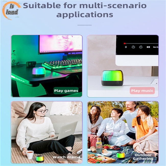 Loa Bluetooth Không Dây Lenovo K3PLUS Có Đèn Led Rgb Nhiều Màu Sắc