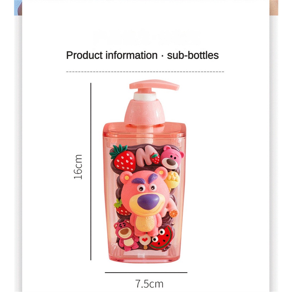 420ml xà phòng lỏng bơm chai Disney riêng biệt đóng chai phim hoạt hình in Nhựa Lotion bóp chai cho gel tắm/dầu gội đầu