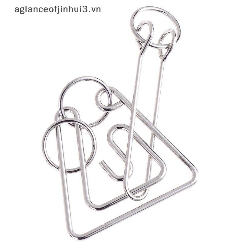 Bộ Đồ Chơi Xếp Hình Bằng Dây Kim Loại Cổ Điển Phát Triển Trí Não Cho Người Lớn Và Trẻ Em