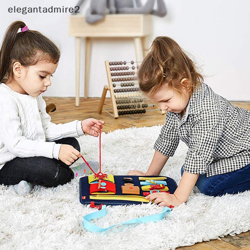 [Gant] Bảng Đồ Chơi Luyện Tập Trí Thông Minh Montessori Có Khóa Cài Giáo Dục Cho Bé.