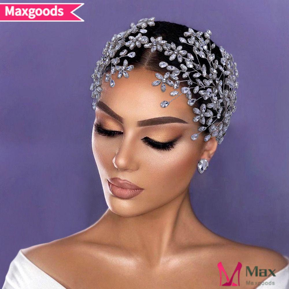 Băng Đô Cài Tóc Cho Đám Cưới MAXG|Cài Tóc Đính Đá Nhiều Màu Sắc Thời Trang|Băng Đô Cài Tóc Cho Cô Dâu