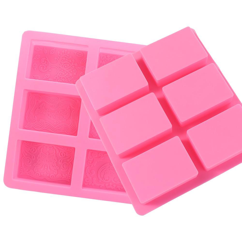 Aaron1 Khuôn Silicone Làm Xà Phòng / Nến Thơm Không Mùi Họa Tiết Elip