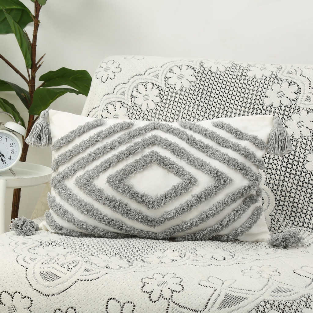 Vỏ Gối Tựa Sofa 45x45cm 30x50cm In Họa Tiết Phong Cách Bohemian Độc Đáo Trang Trí Nhà Cửa