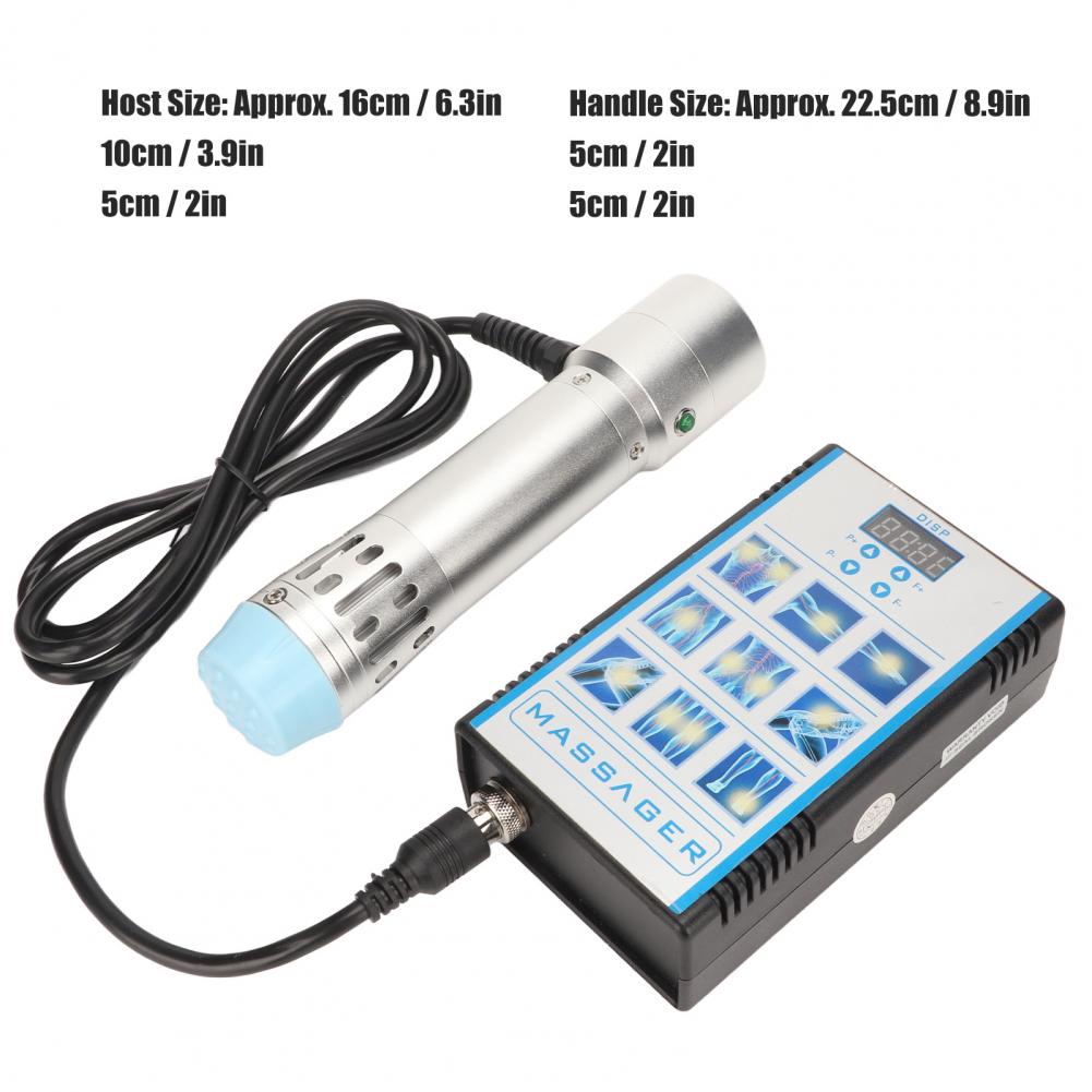 Máy sóng xung kích ED 16 bánh răng tần số 7 đầu xoa bóp Thiết bị điều trị ngoài cơ thể 100‑240V SUNCOL