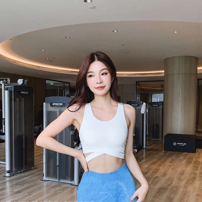 Áo Ngực Thể Thao Có Mút Nâng Ngực Chống Sốc Họa Tiết Da Báo Lưng