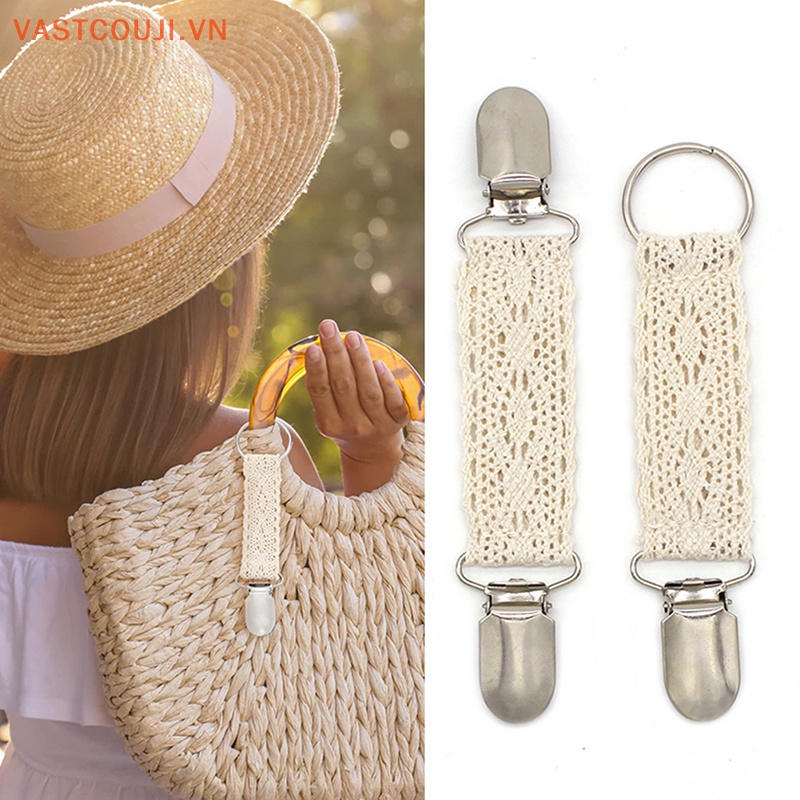1 Kẹp Mũ VASTJI Co Giãn Giữ Khăn Choàng / Túi Xách Dùng Khi Đi Du Lịch Ngoài Trời