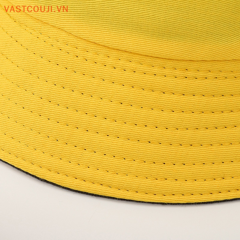 Mũ Tai Bèo Vải Cotton Hai Mặt Thêu Họa Tiết Phong Cách Nhật Bản