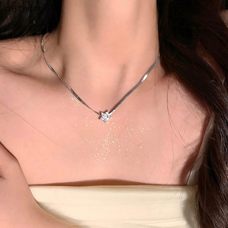Rt Vòng Cổ Choker Hình Ngôi Sao Năm Cánh Đính Pha Lê Lấp Lánh Thời Trang Hàn Quốc Ngọt Ngào Cho Nữ Y2K n