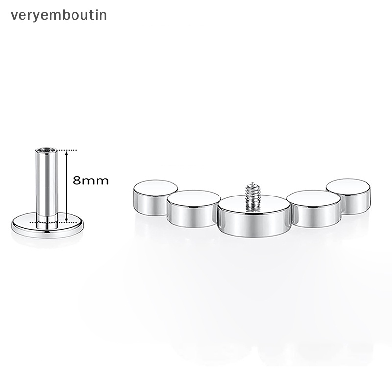 Phụ Kiện Trang Sức Thời Trang Hình Trụ Bằng Thép Không Gỉ Dễ Phối Đồ
