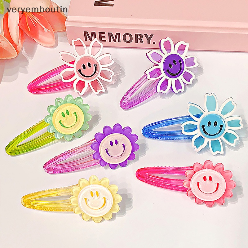 Kẹp Tóc BB Hình Hoa Hướng Dương Màu Sắc Ngọt Ngào Cho Nữ