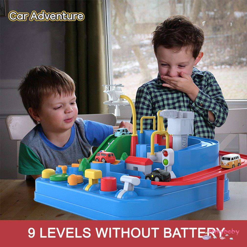 [OMB] Giáo Dục Trẻ Em Đồ Chơi Ô Tô Theo Dõi Phiêu Lưu Trí Não Trò Trên Bàn Đường Sắt Cơ Khí Bãi Đậu Xe Ngày Lễ Quà Tặng [Z/12]
