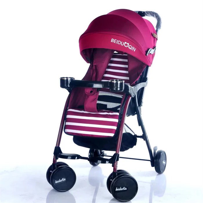 Xe đẩy 1 chiều 3 tư thế chính hãng BEIDU QIN có mái che cho bé
