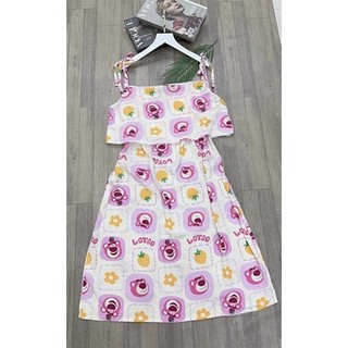 ĐẦM TOLE GẤU DÂU (L-XL-XXL)