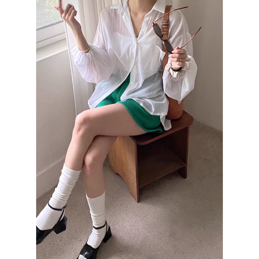 Áo Sơ Mi Mỏng Chống Nắng Thời Trang Mùa Xuân Pháp