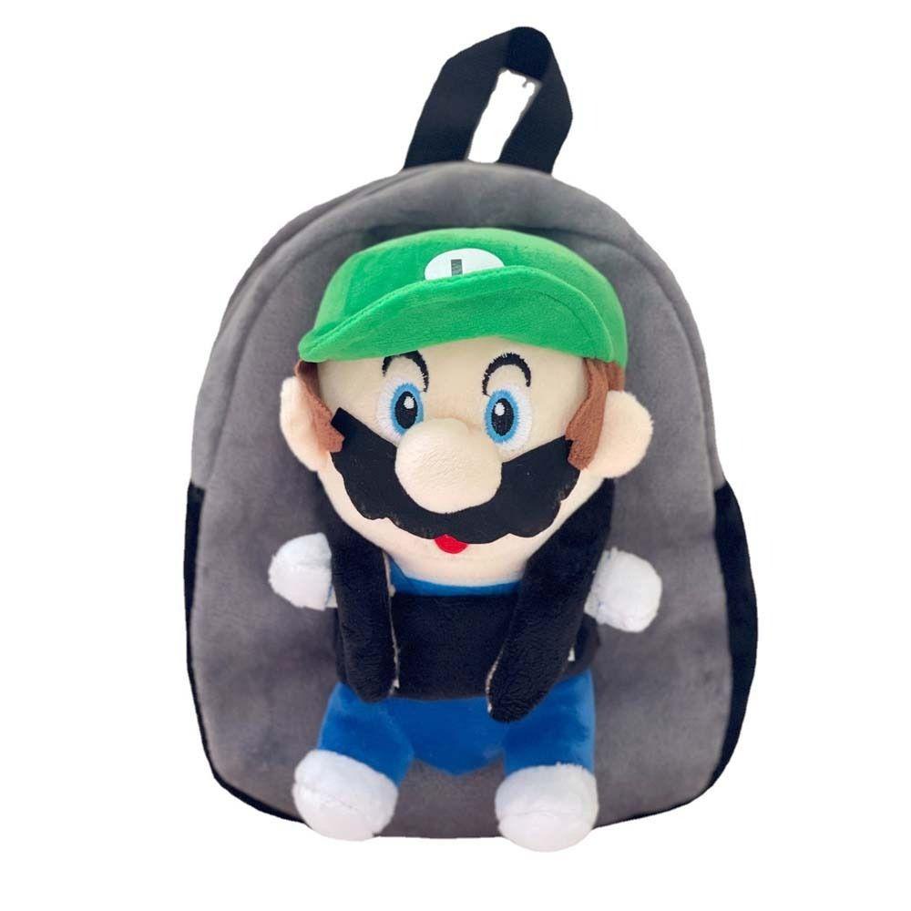Túi Đeo Chéo Vải Bông In Hình Hoạt Hình Mario Dễ Thương