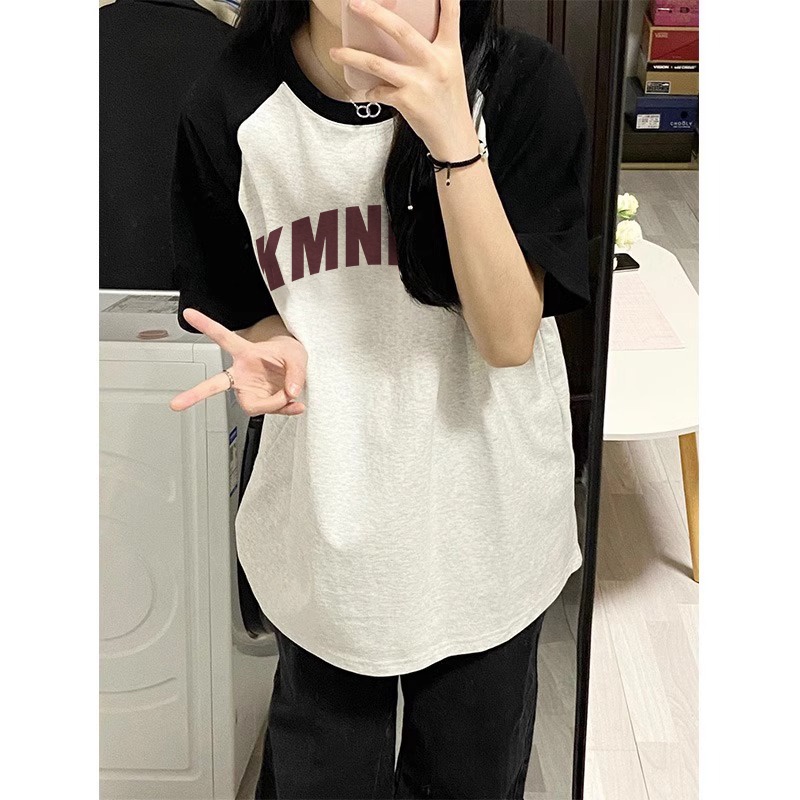 NRVP Áo Thun 100% Cotton Tay NgắN In Hoạ TiếT ĐộC ĐáO Phong CáCh HàN QuốC 2023